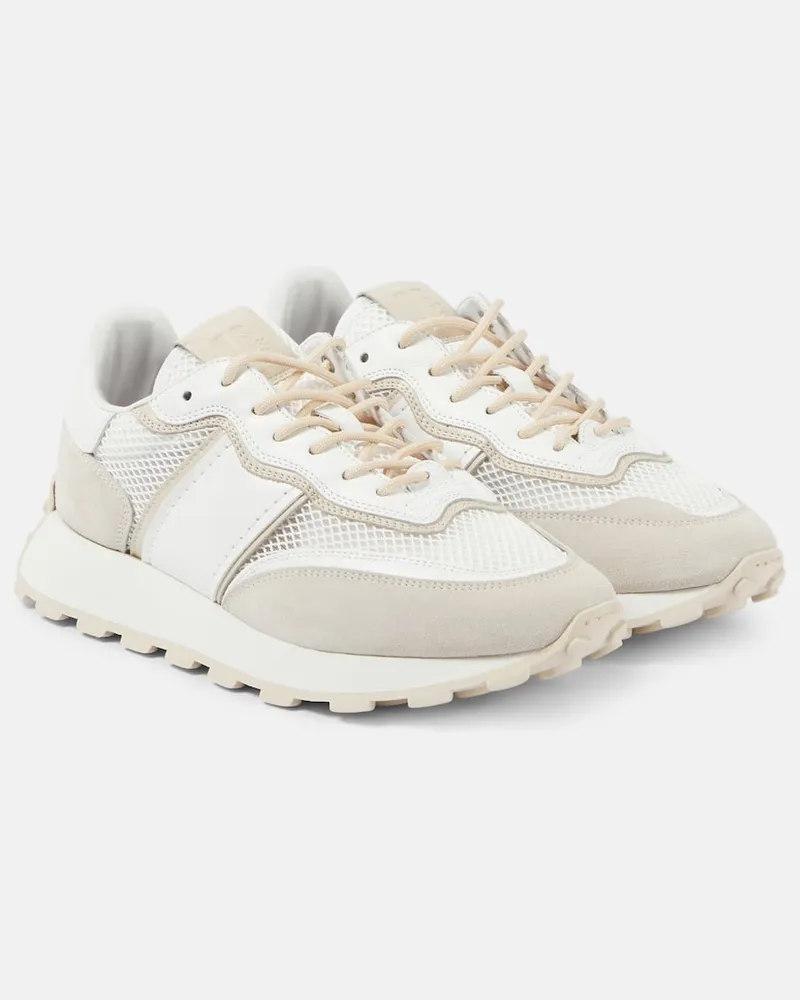 TOD'S Sneakers Tod's 1T mit Veloursleder Weiß