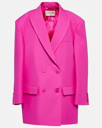 Valentino Garavani Blazer aus Wolle und Seide Pink