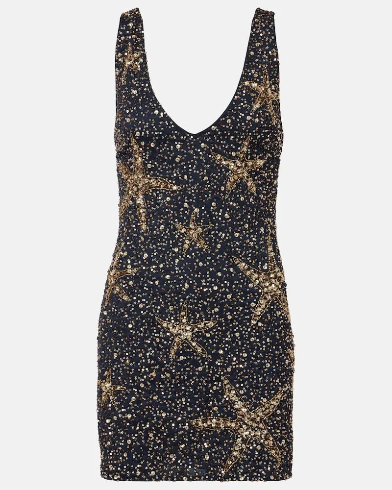 RIXO Minikleid Star Fish mit Pailletten Multicolor