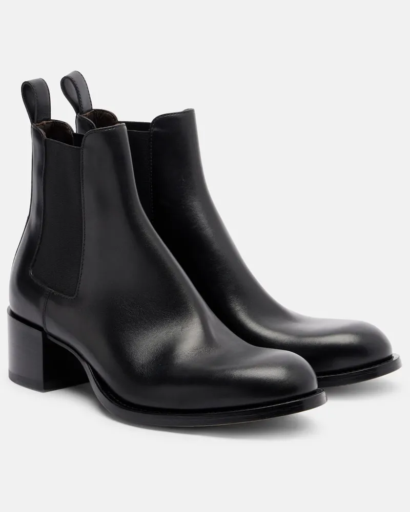 The Row Chelsea Boots Nobilis aus Leder Schwarz