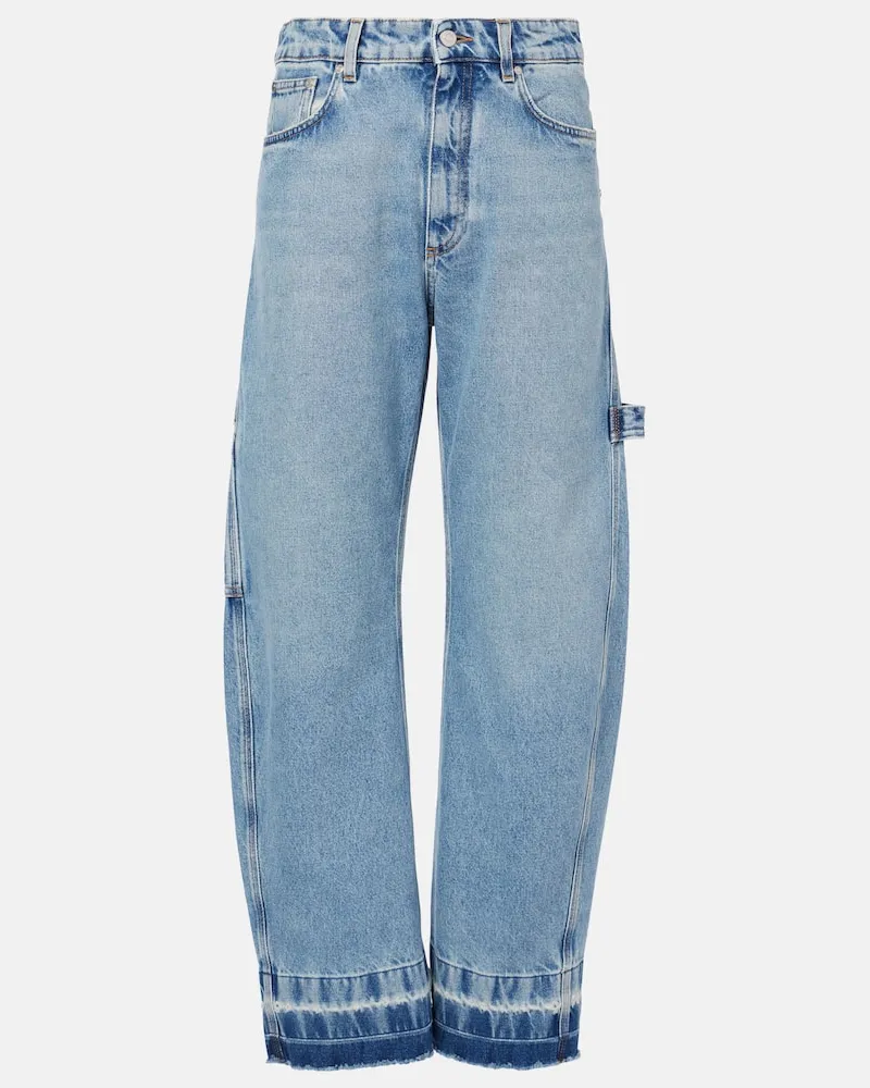 Stella McCartney Mid-Rise Wide-Leg Jeans Blau