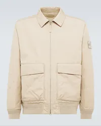 Stone Island Jacke Ghost Compass aus Baumwolle Beige