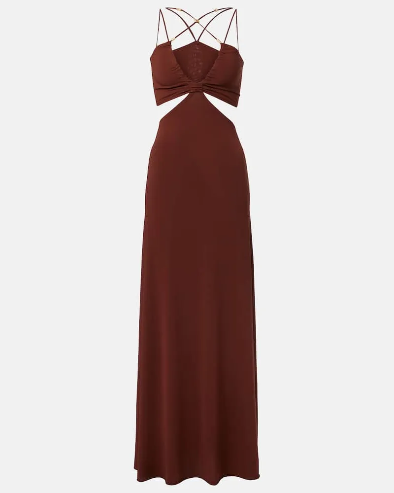 Eres Maxikleid Saba aus Jersey Braun