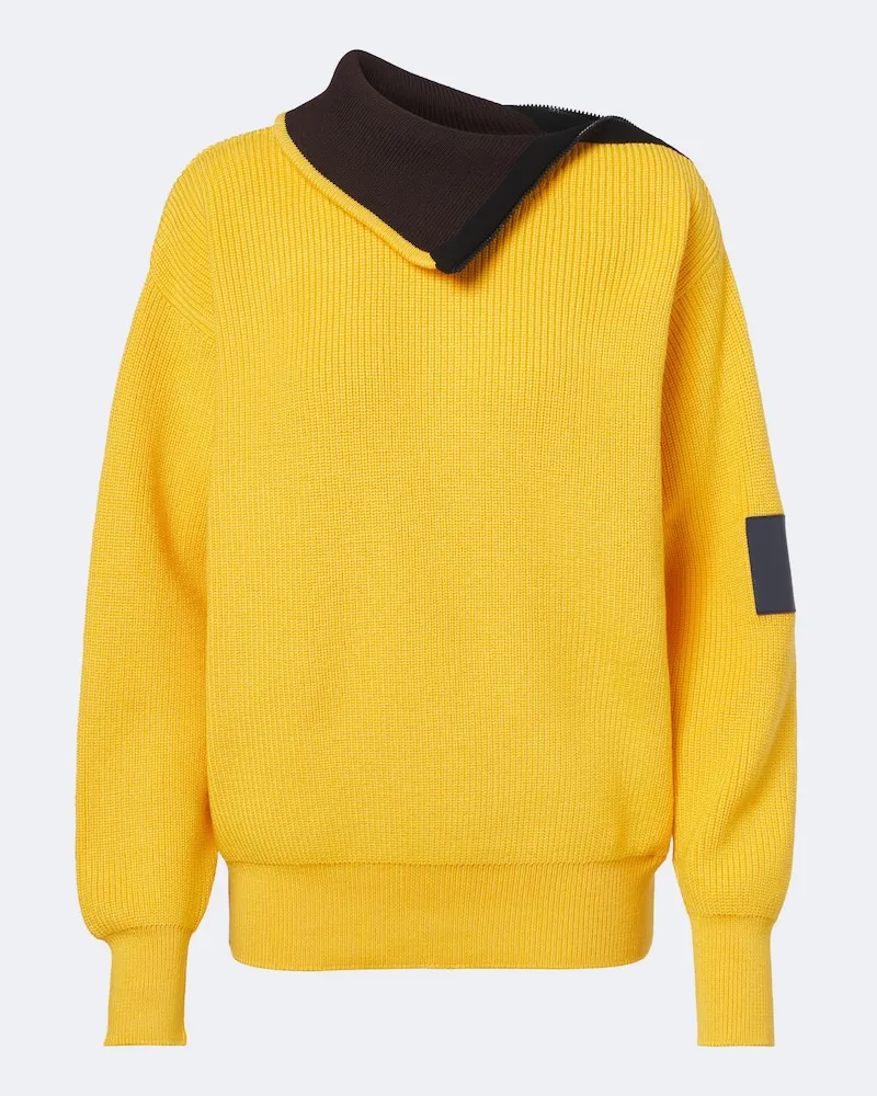 Loewe Pullover Double L aus einem Wollgemisch Gelb