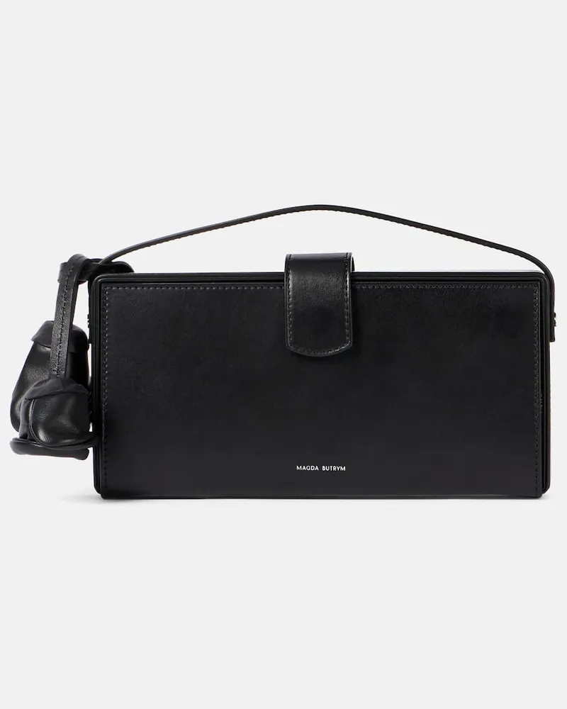 Magda Butrym Tote Bag Apolonia aus Leder Schwarz