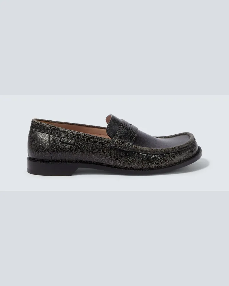 Loewe Loafers Campo aus Leder Schwarz
