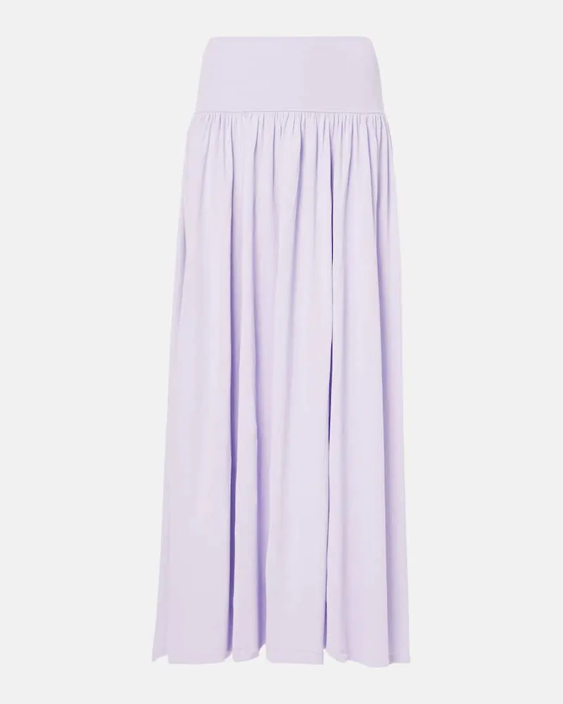 Zimmermann High-Rise-Maxirock Violett
