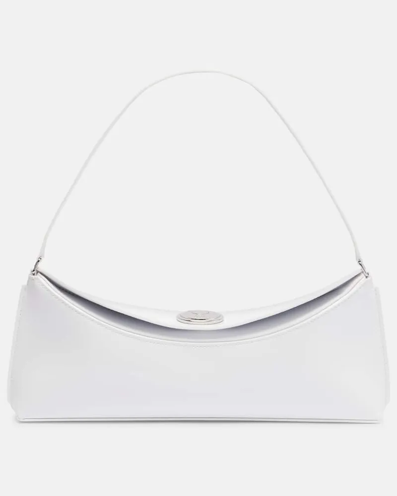 Jacquemus Schultertasche Calisso Small aus Leder Weiß