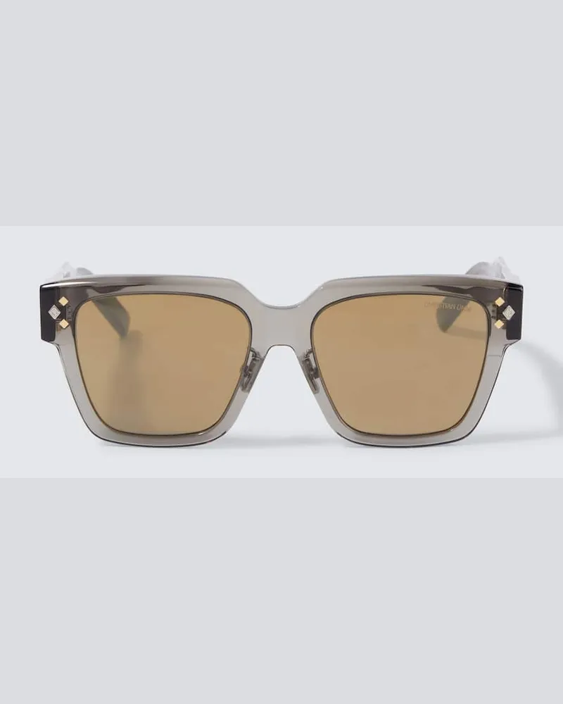 Dior Eckige Sonnenbrille CD Diamond S21 Grau