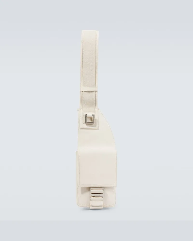 Jacquemus Gürteltasche La Banane Cuerda aus Leder Weiß