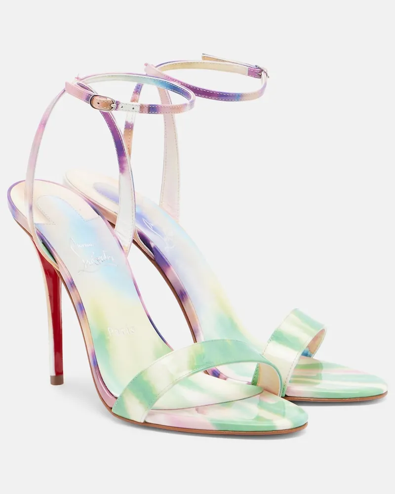 Christian Louboutin Sandalen Miss Z aus Lackleder Multicolor