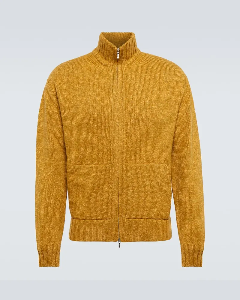Loro Piana Jacke Snow Wander aus Kaschmir Gelb