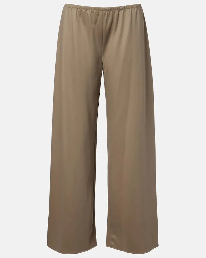 The Row Weite Hose Gala aus Schurwolle Beige