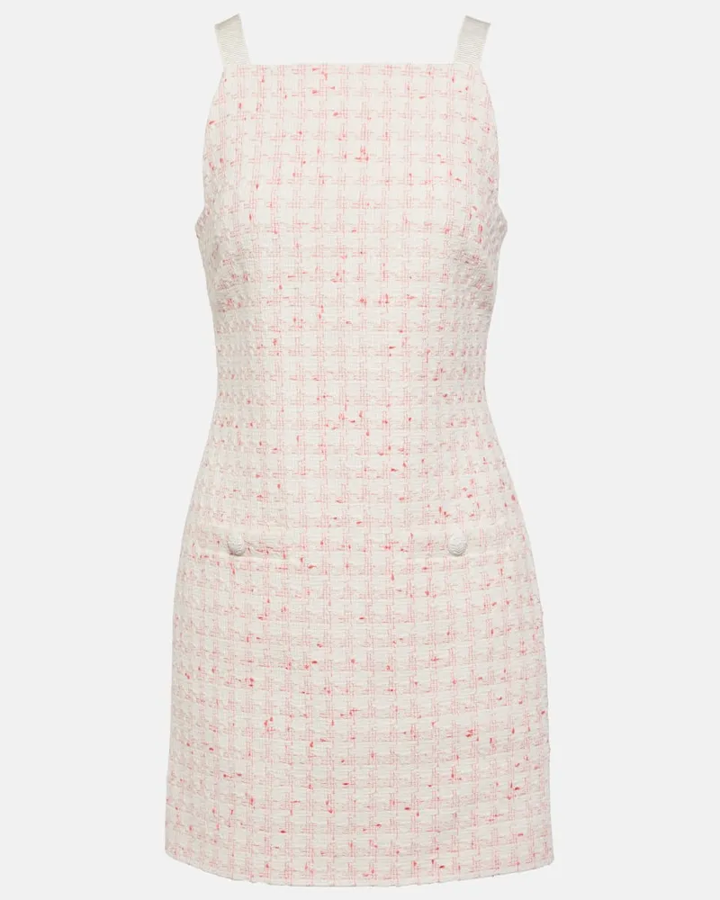 Veronica Beard Minikleid Xochi aus Tweed Weiß