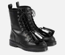 Schnürstiefel aus Leder