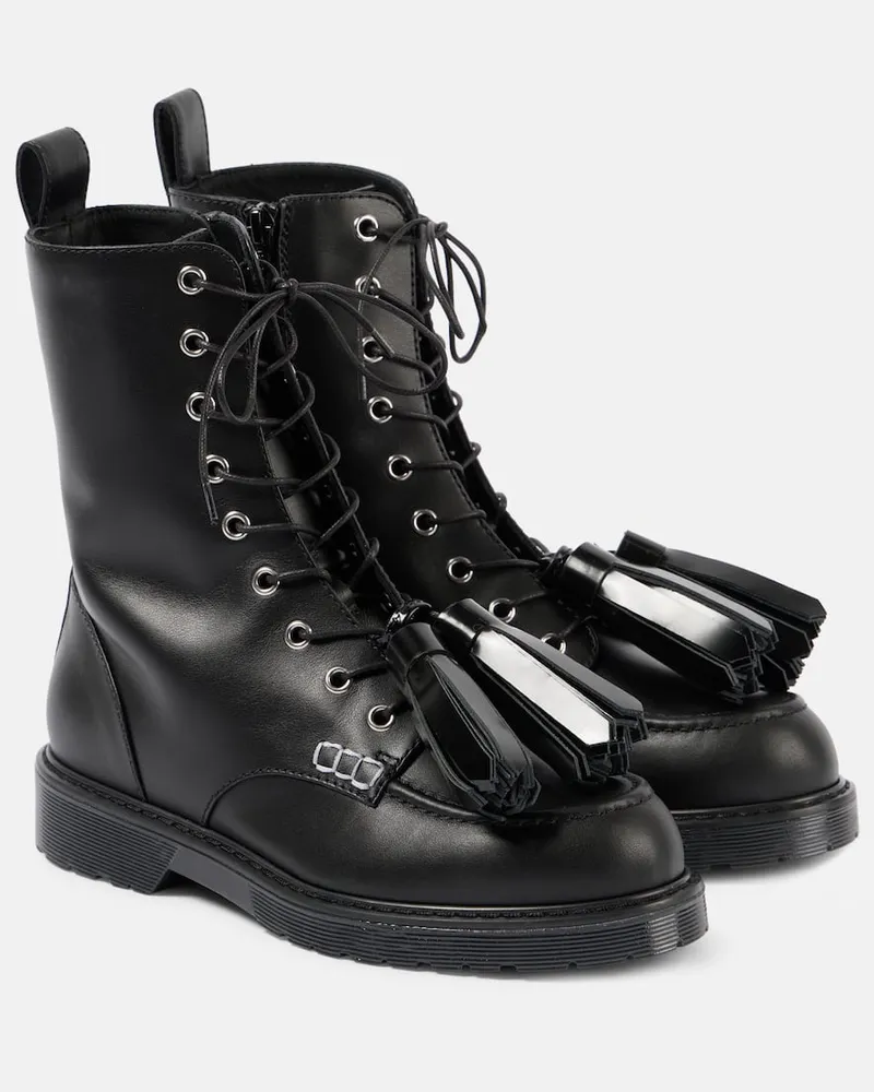 J.W.Anderson Schnuerstiefel aus Leder Schwarz