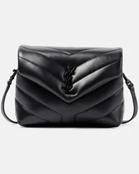 Saint Laurent Schultertasche Loulou Toy aus Leder Schwarz