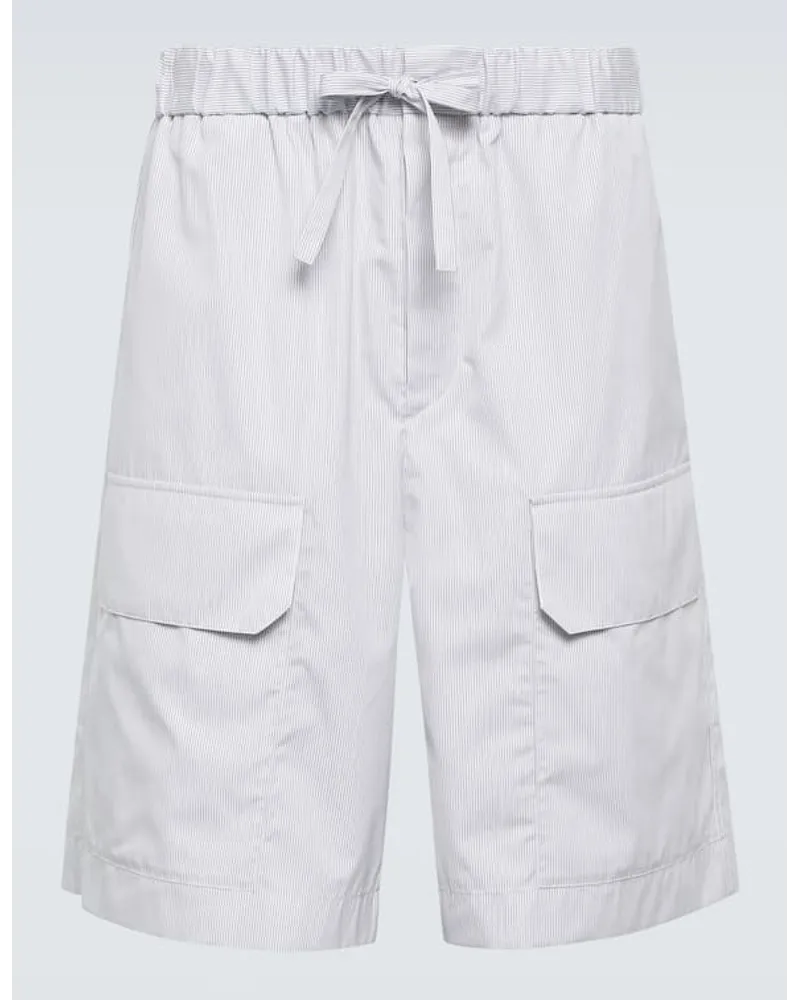 Jil Sander Bermuda-Shorts aus Baumwolle Blau