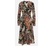 Bedrucktes Wickelkleid