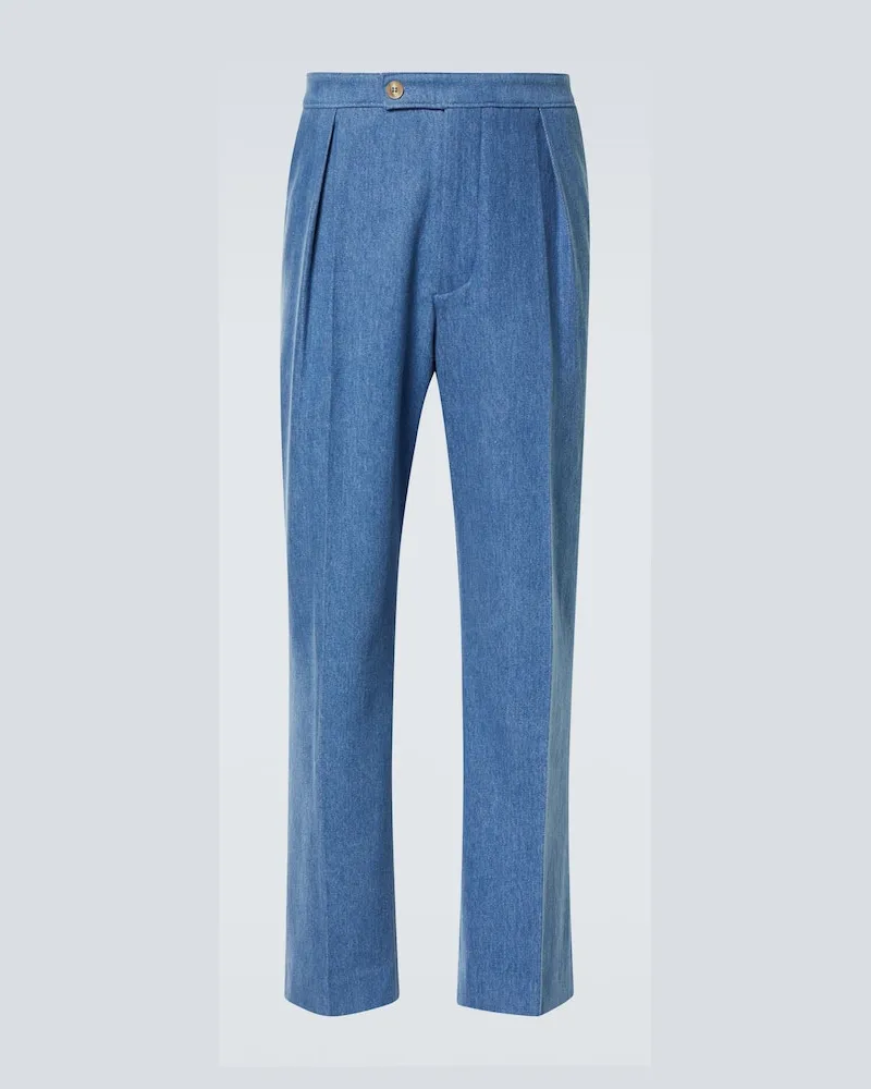 King & Tuckfield Straight Jeans Blau