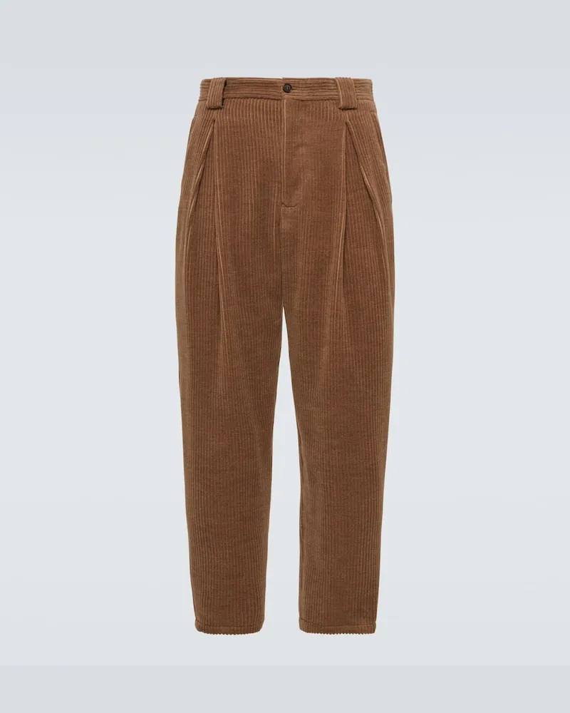 Giorgio Armani Hose aus Cord Braun