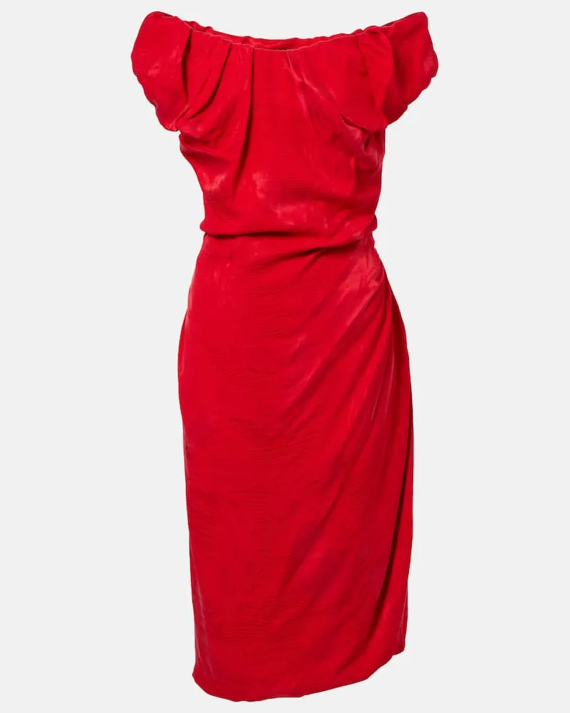 Vivienne Westwood Midikleid Ginnie aus Jersey Rot