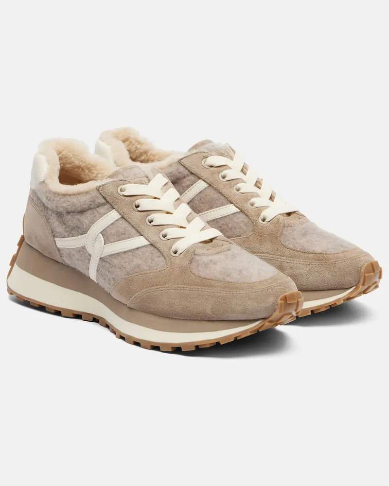 Veronica Beard Sneakers Valentina mit Veloursleder Grau