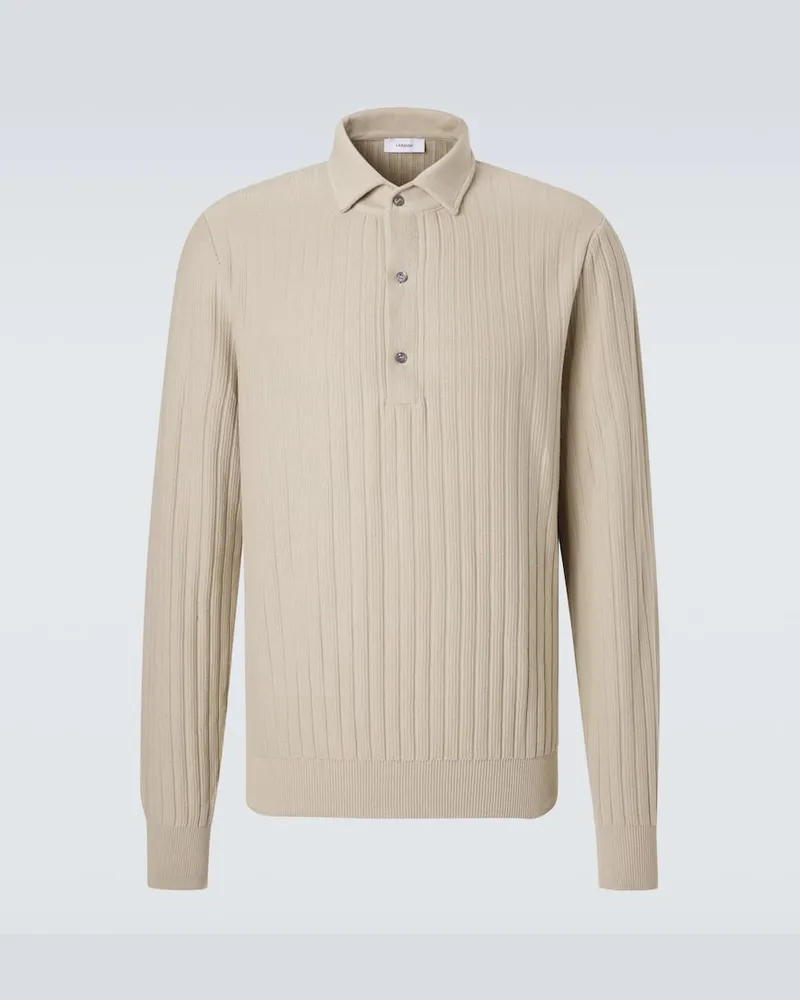 LARDINI Polopullover aus Baumwolle Grün