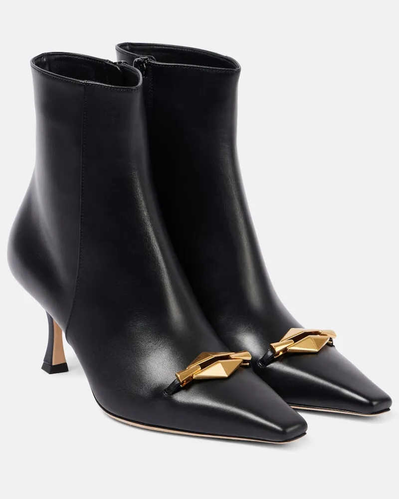 Jimmy Choo Ankle Boots Ryker 70 aus Leder Schwarz