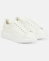 Alexander McQueen Sneakers Oversized aus Leder Weiss