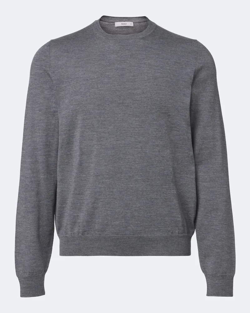 Fendi Pullover aus Wolle Grau