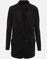 Brunello Cucinelli Blazer aus einem Baumwollgemisch Schwarz