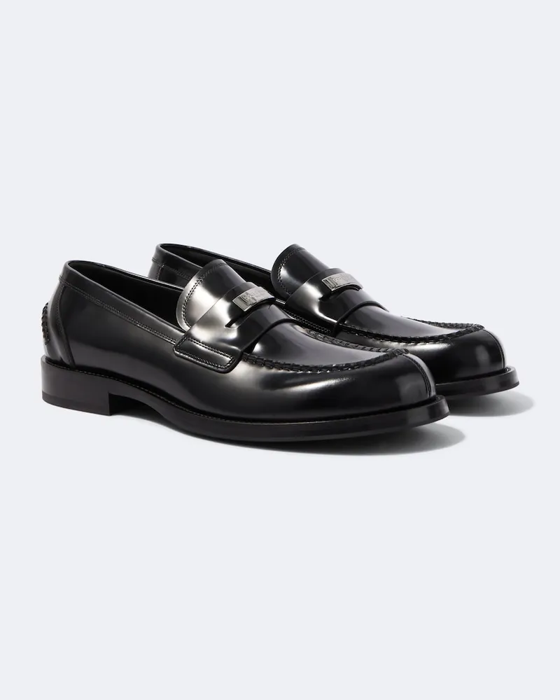 Dolce & Gabbana Loafers aus Leder Schwarz