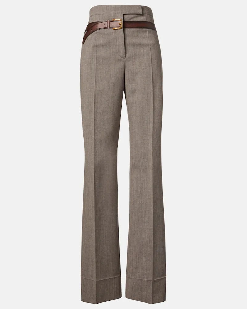 Prada Gerade Hose Grau