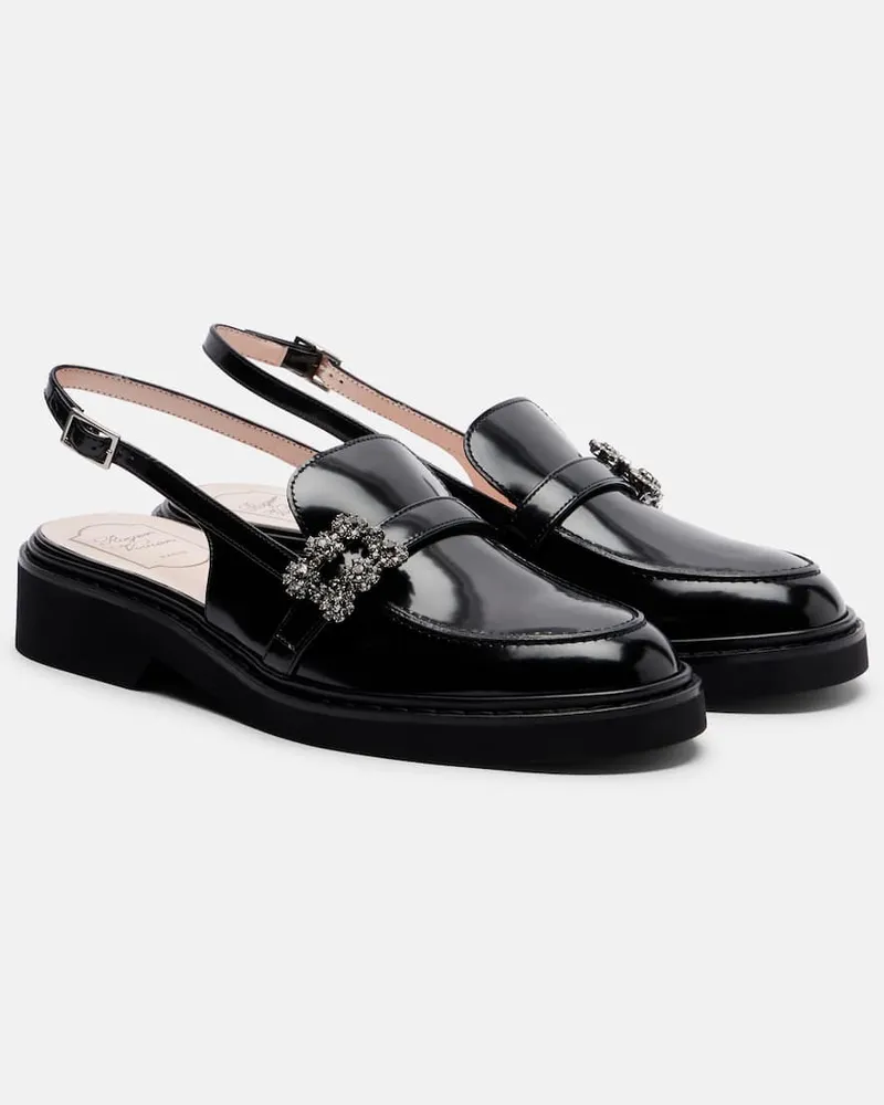 Roger Vivier Loafers Viv' Rangers aus Leder Schwarz