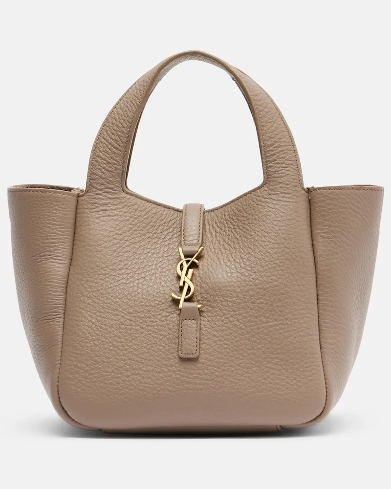 Saint Laurent Tote Bag Le 5 à 7 Bea Baby aus Leder Beige