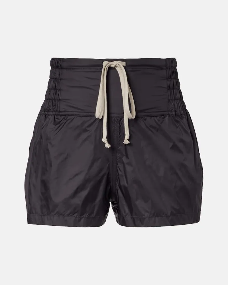 Rick Owens Mid-Rise Shorts Schwarz