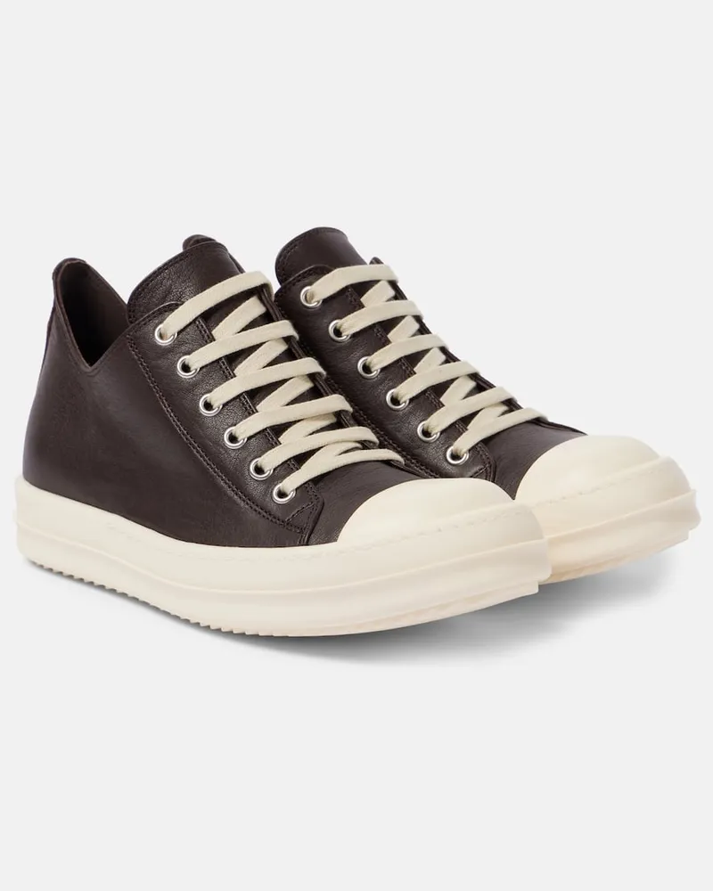 Rick Owens Sneakers aus Leder Braun