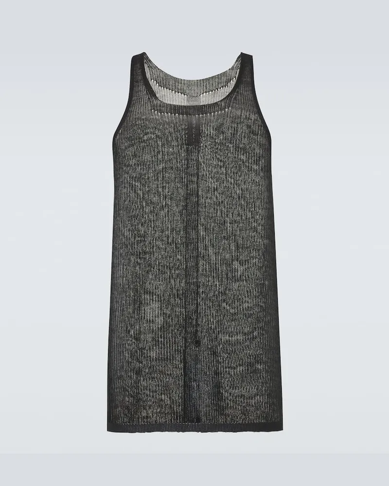 Rick Owens Top aus Kaschmir Schwarz