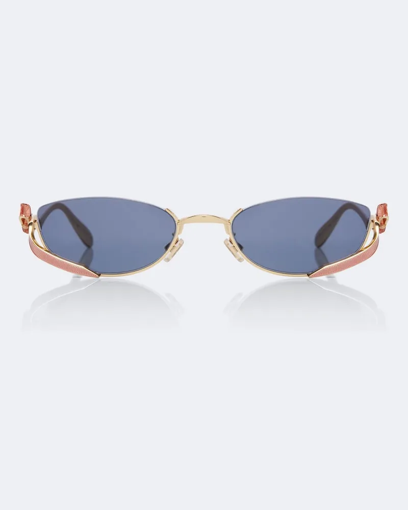 Dior Ovale Sonnenbrille Dior Bow B1U Blau