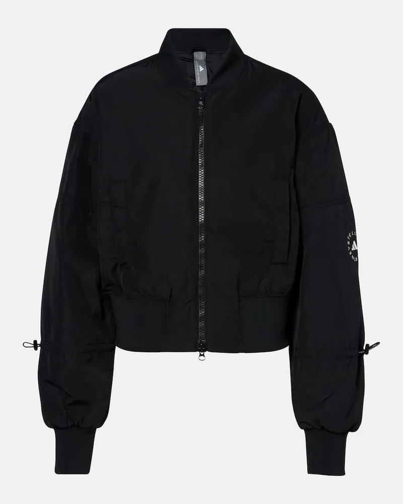adidas Cropped-Bomberjacke True Nature Schwarz