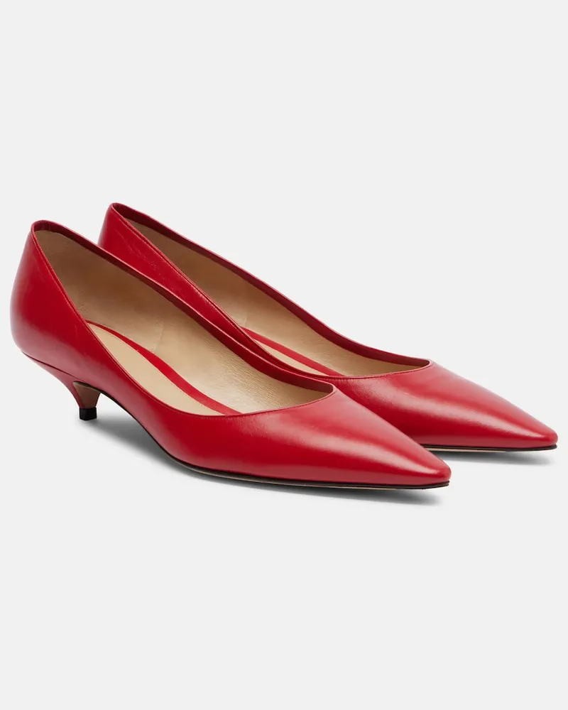 The Row Pumps Liisa aus Leder Rot