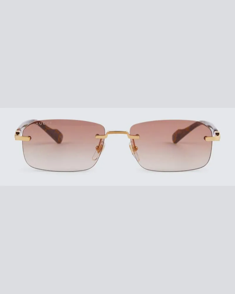 Gucci Eckige Sonnenbrille GG Multicolor