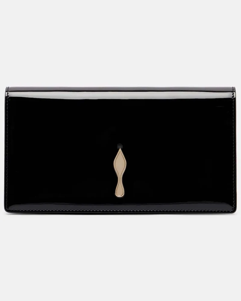 Christian Louboutin Clutch Bettina Small aus Lackleder Schwarz
