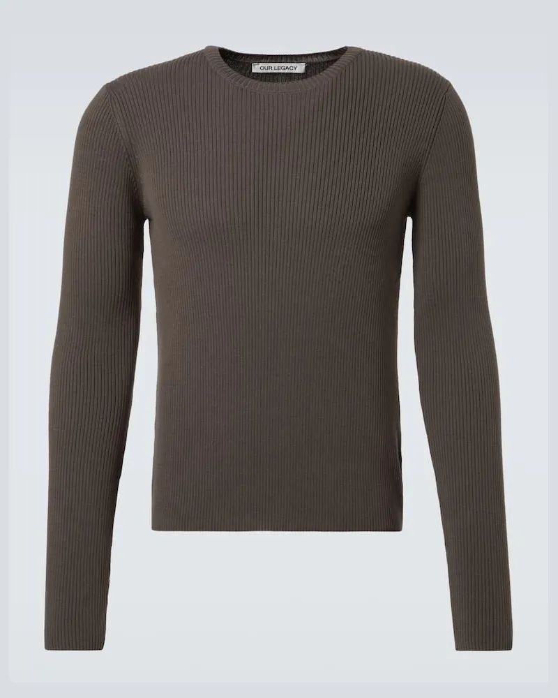 Our Legacy Pullover Compact aus Baumwolle Grau