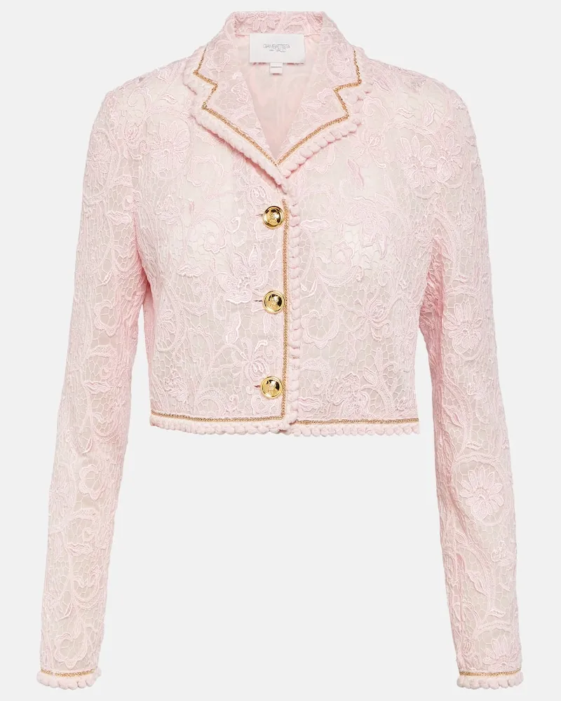 Giambattista Valli Blazer aus Spitze Rosa