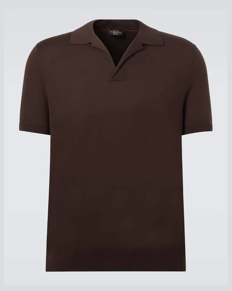 Loro Piana Polohemd aus Baumwolle Braun