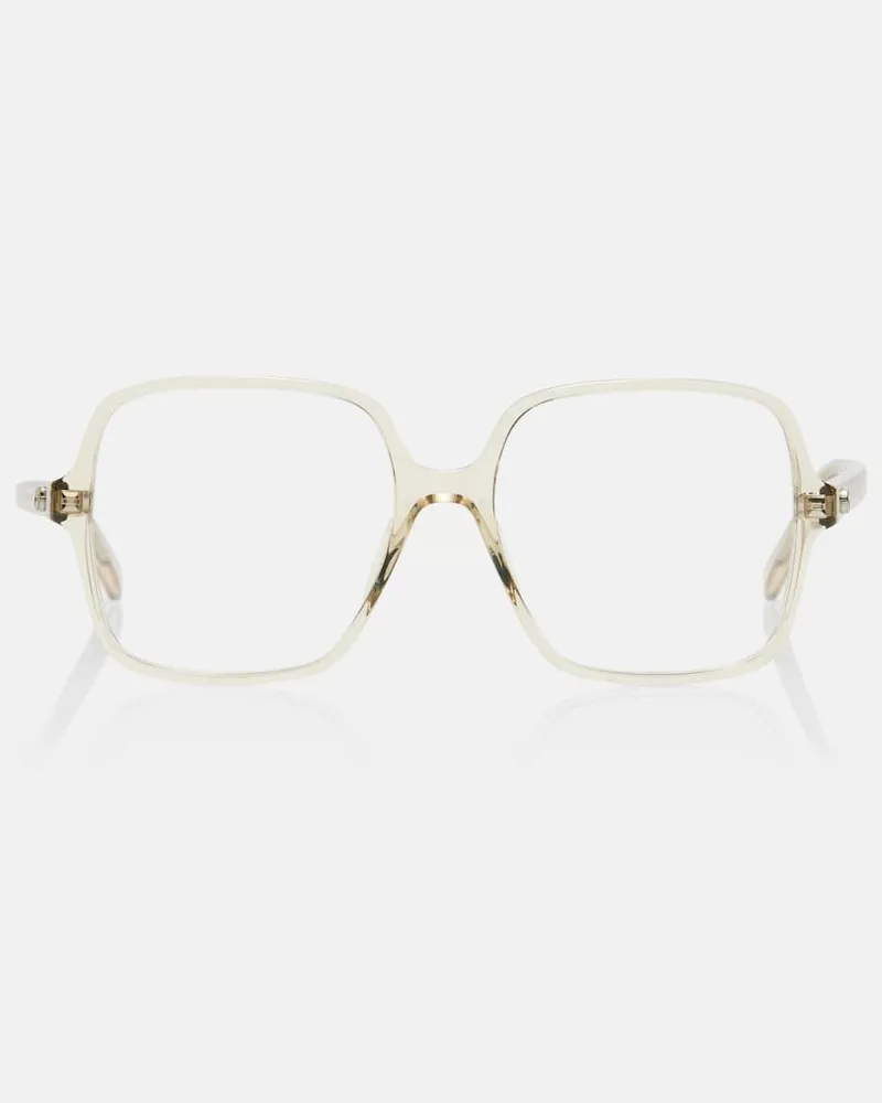 Gucci Eckige Brille Optical Native GG Gelb