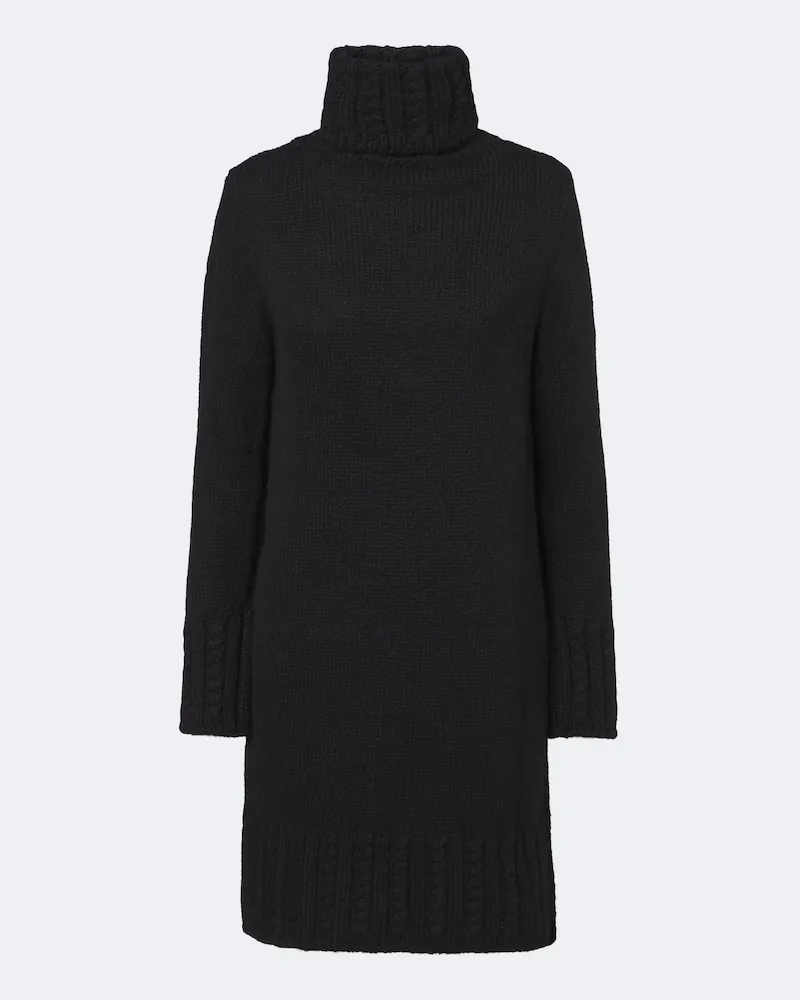 Moncler Rollkragen Minikleid Schwarz
