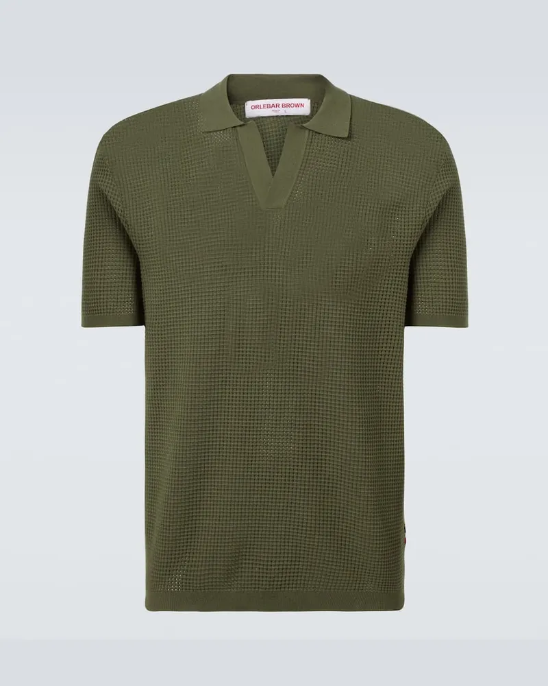 Orlebar Brown Polohemd Roddy aus Baumwoll-Jersey Grün